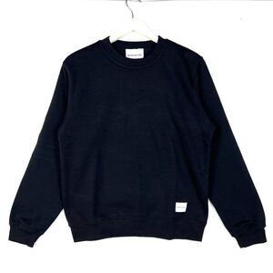 New MKI Miyuki Zoku Basic Crew Men Black Pullover Sweatshirt Long Sleeve US S